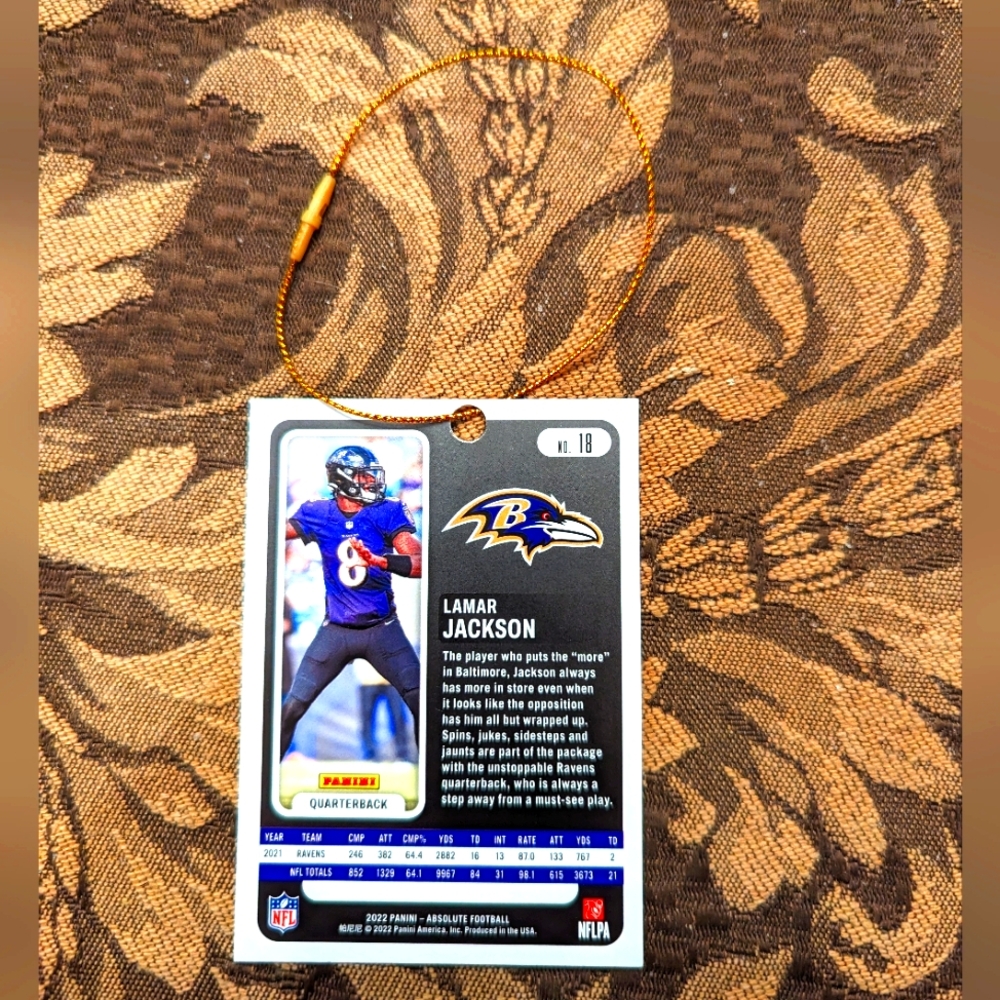 Lamar Jackson Christmas Ornament 🎄 Baltimore Ravens Decorations 🏈 Holidays - Picture 2 of 2